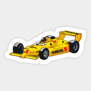 Vintage Pennzoil Chaparral 2K IndyCar racer cartoon Sticker